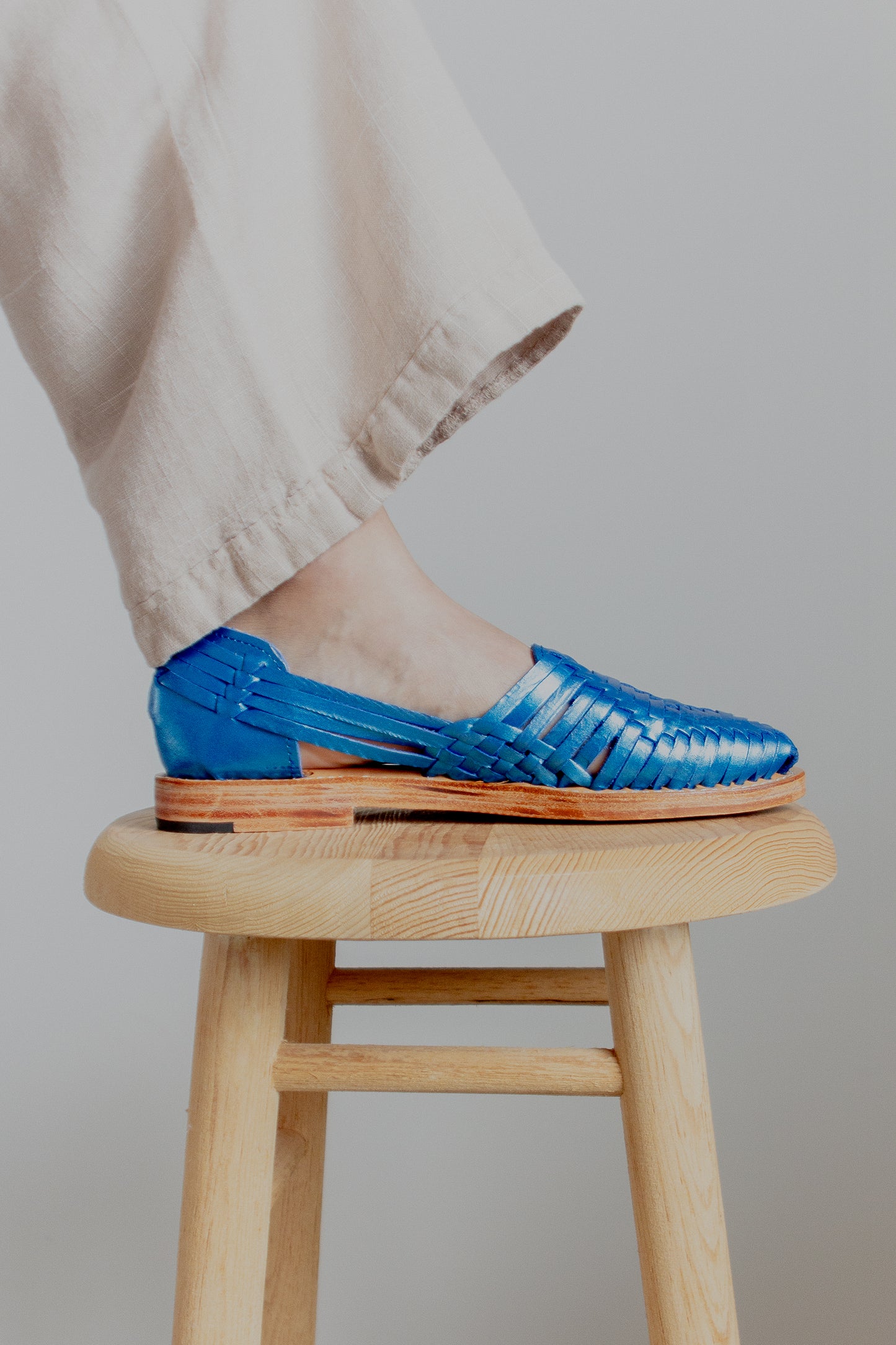 Huaraches Romina Azul Eléctrico