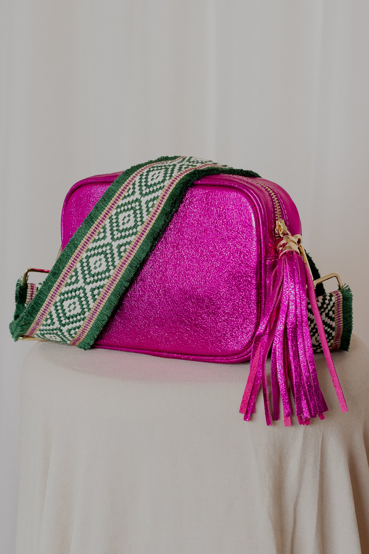 Bolsa Crossbody ROSA METÁLICO