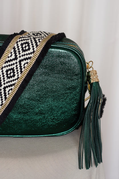 Bolsa Crossbody VERDE METÁLICO