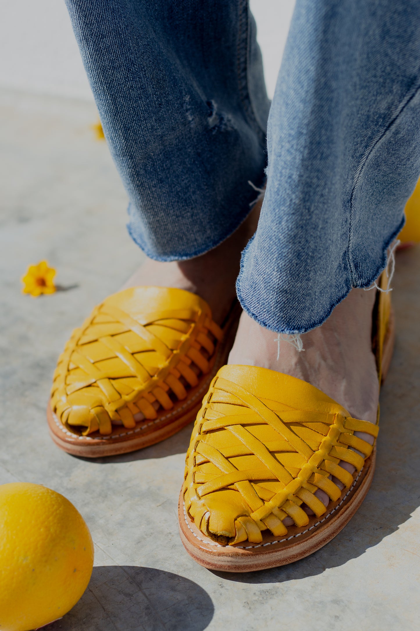 Huaraches Valentina Amarillo