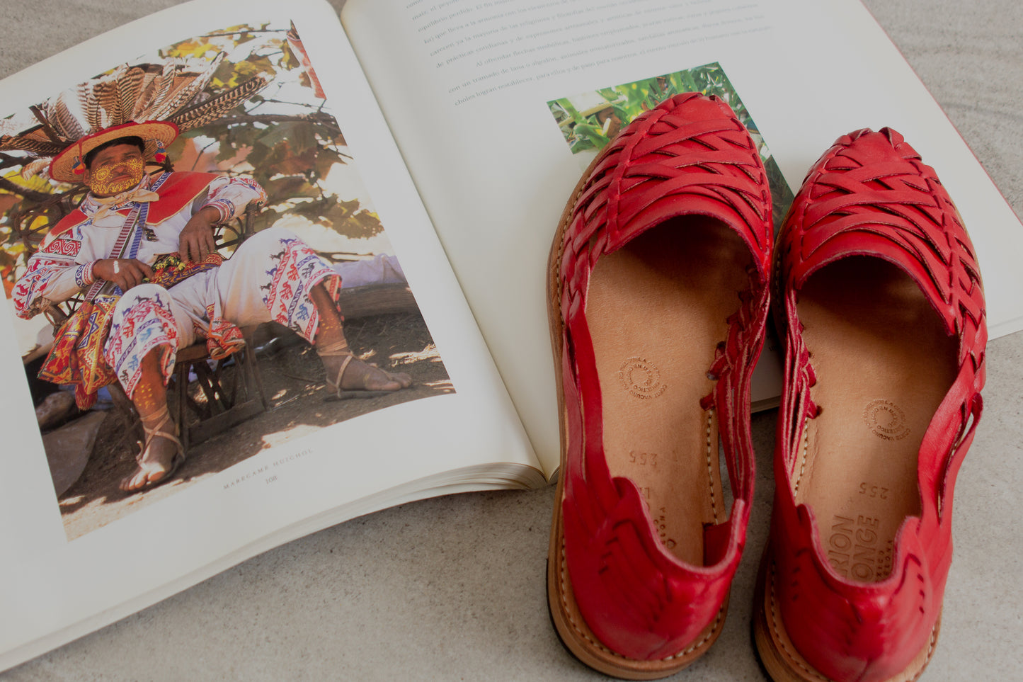 Huaraches Valentina Rojo
