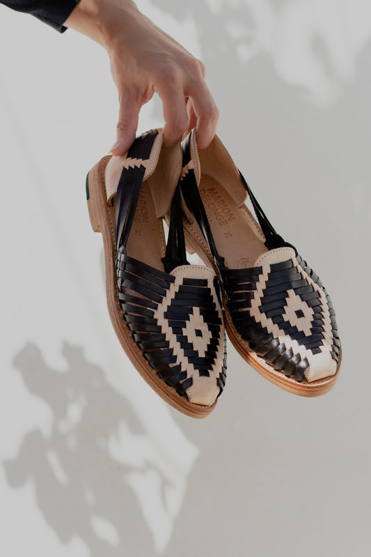Huaraches Romina Negro