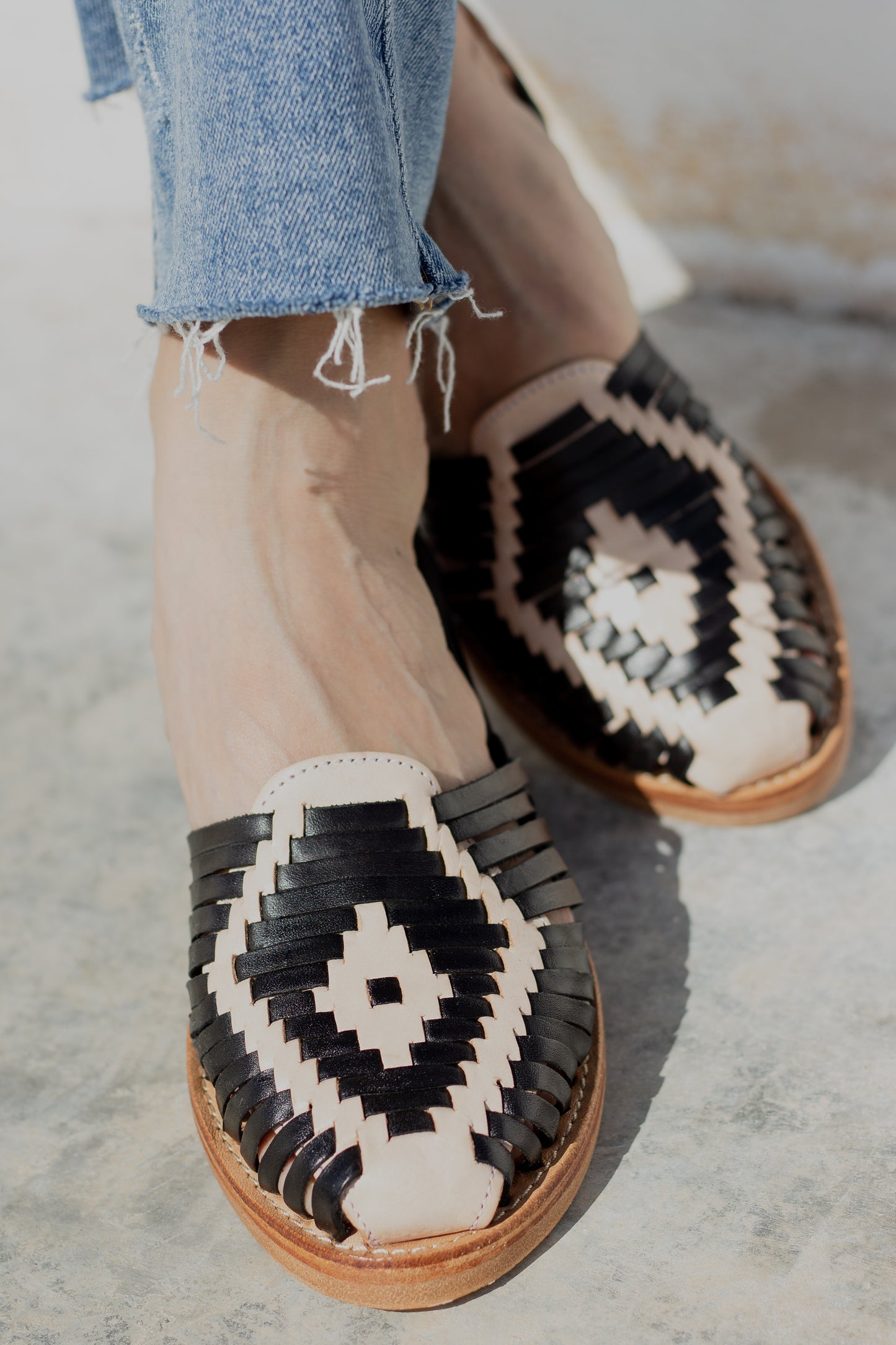 Huaraches Romina Negro