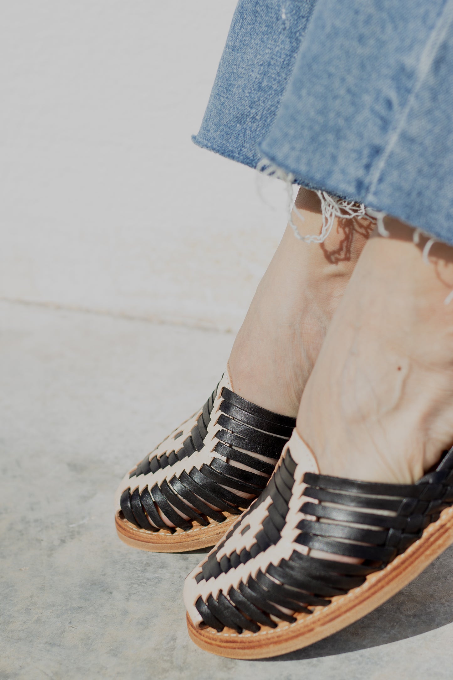 Huaraches Romina Negro
